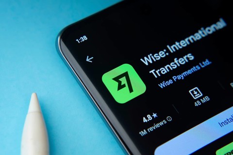 Dhaka, Bangladesh- 16 Sep 2025: Wise app from Google Playstore is displayed on a smartphone screen