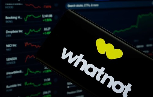 Dhaka, Bangladesh- 17 Sep 2025: Whatnot logo is displayed on a smartphone screen, with a stock