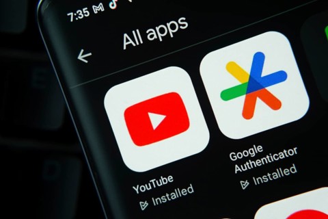 Dhaka, Bangladesh- 27 July 2025: Youtube, Google Authenticator app from Google Playstore is