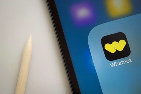 Dhaka, Bangladesh- 18 March 2025: A close up of an iPad screen displaying the Whatnot app