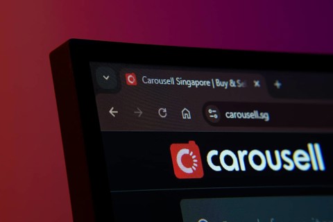Dhaka, Bangladesh- 02 June 2025: Close-up of a computer screen displaying the Carousell web