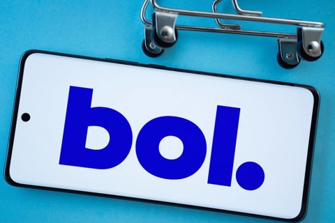 Dhaka, Bangladesh- 03 July 2025: Smartphone screen showing the bol logo with shopping cart wheels