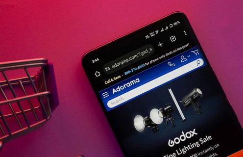 Dhaka, Bangladesh- 23 June 2025: A smartphone displaying the Adorama website with a shopping cart