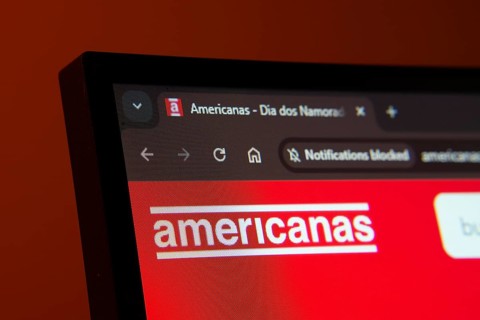 Dhaka, Bangladesh- 02 June 2025: Close-up of a computer screen displaying the Americanas web