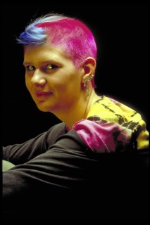 Teenage girl in punk look, Bavaria, Germany