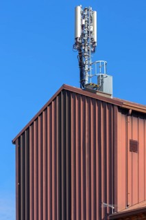 Antenna on a factory building, Giudecca Island, Veneto, Italy