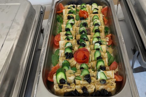 Platter with Lebanese specialties, Bavaria, Germany