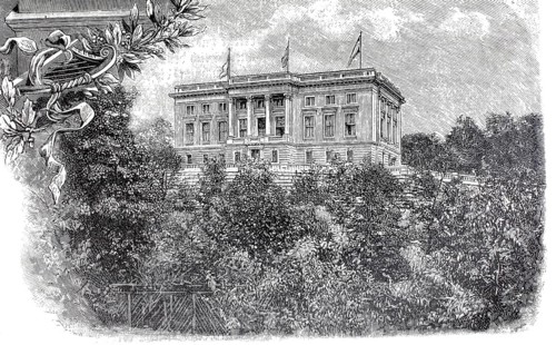 The new Goethe - Schiller - Archive in Weimar, around 1896, authentic, digitally restored