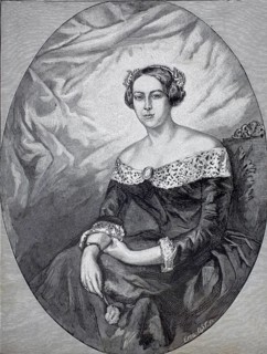Mary Burt (born 5 April 1825), later Mary von Moltke, wife of Count on Moltke, authentic, digitally
