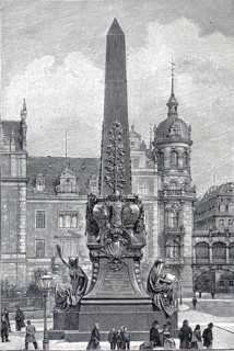 The Wettin, obelisk in Dresden, an obelisk-like monument to the celebration of the 800-year reign