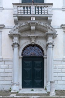 Classicist entrance portal, Venice, Veneto, Italy