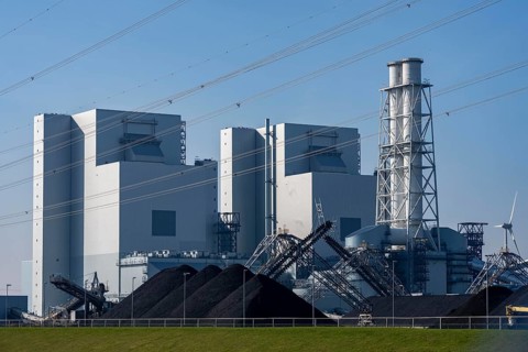 The Eemshaven coal power plant, Eemshavencentrale, operated by RWE Generation, one of the 3 large