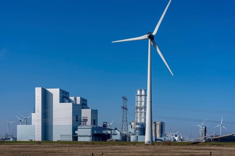 The Eemshaven coal power plant, Eemshavencentrale, operated by RWE Generation, one of the 3 large