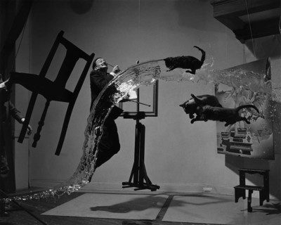 Salvador Dali flies through the air with cats, furniture and water, 1948 Salvador Dali is a Spanish