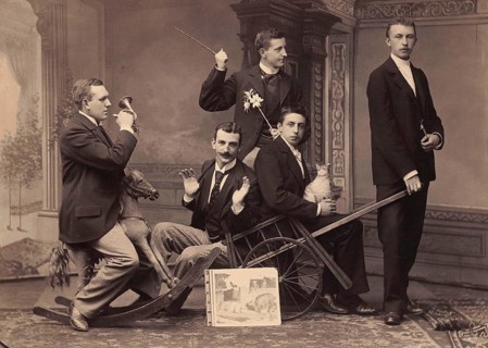 Konrad Adenauer as a student. Student fraternity, (right) Consenior of the KStV Arminia Bonn in the