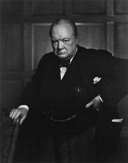 Winston Churchill, important statesman, particularly during the Second World War. Prime Minister,