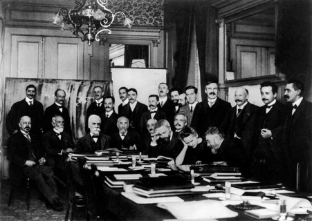 The first Solvay conference of 1911 brought together the world's top experimental and theoretical