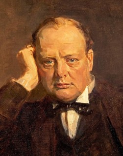 Winston Churchill, important statesman, particularly during the Second World War. Prime Minister,