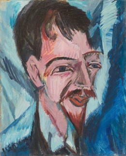Alfred Döblin, psychiatrist and writer, is considered an important Expressionist writer, portrait