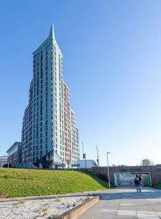 Beckley Point high-rise building, Plymouth, Devon, England, UK Boyes Rees Architects built 2018