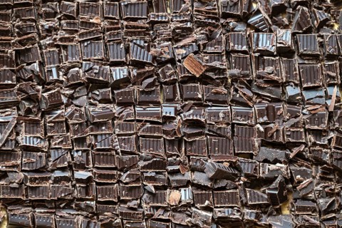 Chopped chocolate into small pieces