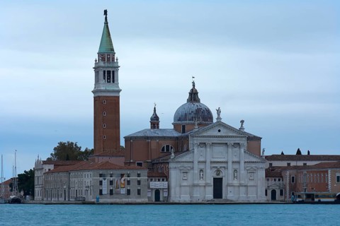 View of the church of San Giorgio Maggiore on the island of S.Giorgio Maggiore, Venice, Veneto,