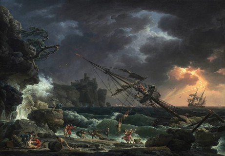 Claude Joseph Vernet (14 August 1714 - 3 December 1789), French painter, here his work, The