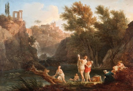 Claude Joseph Vernet (14 August 1714 - 3 December 1789), French painter, here his work, The four