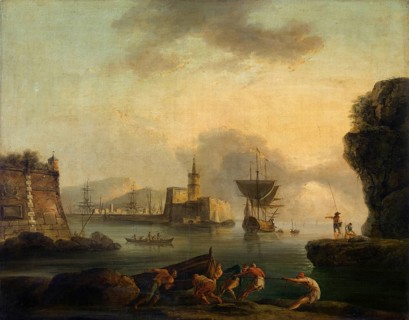 Claude Joseph Vernet (14 August 1714 - 3 December 1789), French painter, here his work, Naples