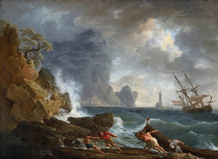 Claude Joseph Vernet (14 August 1714 - 3 December 1789), French painter, here his work, An Italian