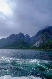 Shipping to the sea eagle colony near Svolvær, Lofoten, Nordland, Norway