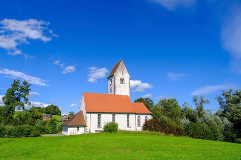 St. Cosmas and Damian Church, Waltenhofen, Oberallgäu, Swabia, Bavaria, Germany