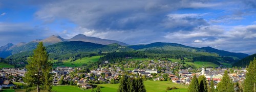 View of Tamsweg, Lungau, Salzburg state, Austria