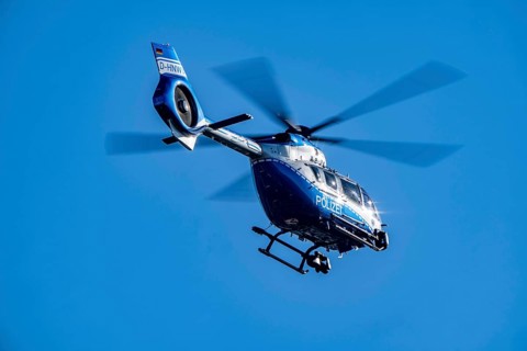 Police helicopter, Airbus Helicopters H145, the state police of North Rhine-Westphalia, after