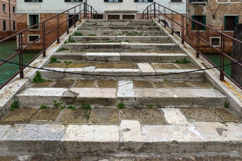Private access bridge to a palace, Venice, Veneto, Italy