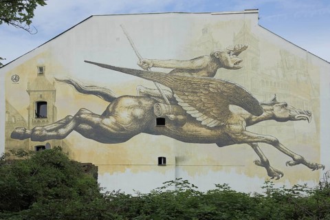 Mural Journey by Wild Drawing WD 2016, Meeting of Styles, MOS, street art, graffiti, horse with