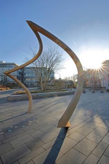 Sculpture The Squaring of the Circle by the Troika 2023 Artist Collective, Modern Art, Abstract