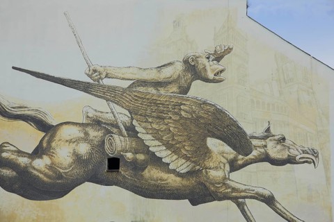 Mural Journey by Wild Drawing WD 2016, Meeting of Styles, MOS, street art, graffiti, horse with