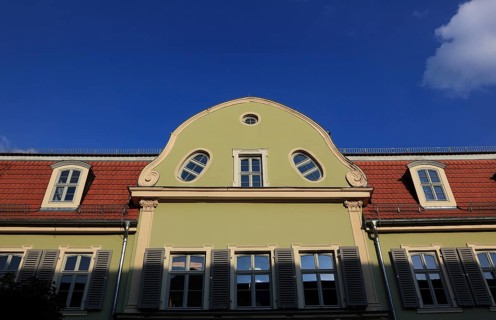 House in the old town, Rudolstadt, Saalfeld-Rudolstadt district, Thuringia, Germany