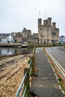 Caernarfon Castle, Caernarfon, Gwynedd, North-West Wales, UK