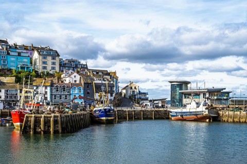 Brixham Hourbour and Brixham Marina, Brixham, Torbay, Devon, England, United Kingdom