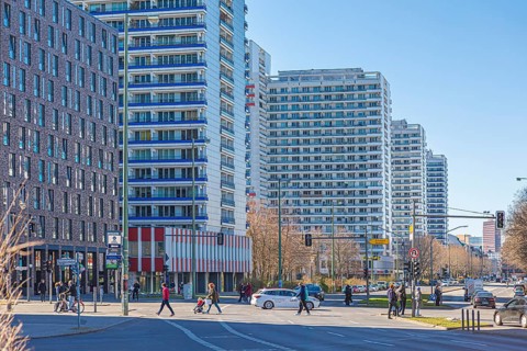 Leipziger Strasse in Berlin, Germany