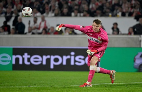 Goalkeeper Alexander Nübel VfB Stuttgart (33) Football UEFA Europa League, MHPArena, MHP Arena