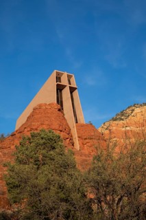Sedona, Arizona - The Chapel of the Holy Cross, a Catholic chapel built into the red rocks of