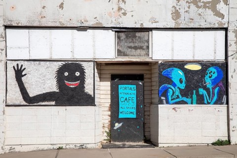 Miami, Arizona - All species are said to be welcome at the Intergalactic Cafe