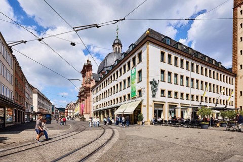 Kilianshaus commercial building, Christ jewelers and watchmakers, Bassanese Cafe am Dom, general