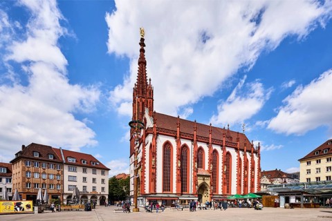 Marienkapelle, chapel, Gothic style, maypole, pedestrian zone, city center, general architecture,