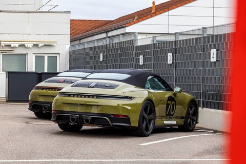 Porsche 911 Spirit 70, a special model limited to 1500 pieces. The convertible based on the Porsche