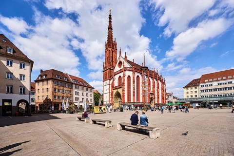 Marienkapelle, chapel, square, pedestrian zone, general architecture, residential buildings and