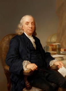 Benjamin Franklin, 1706 - 1790, North American polymath, writer, scientist, inventor, statesman,